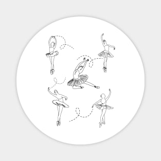 Beautiful ballet design Magnet